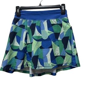 All In Motion Blue Geo Size 14 Tennis Girls Active‎ Gym tennis Skort performance